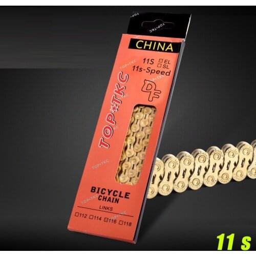Road Mountain Bike Bicycle Chain 9 / 10 / 11 Speed Hollow-out Ultra-light 10x10 L 27 / 30 Speed S Variable Speed Chain