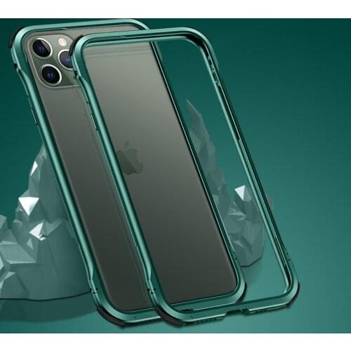 Bumper Case For iphone 11 Pro Max XS Max XR X Aluminum metal Frame Slim Cover phone case for iphone 7 8 Plus Metal Bumper