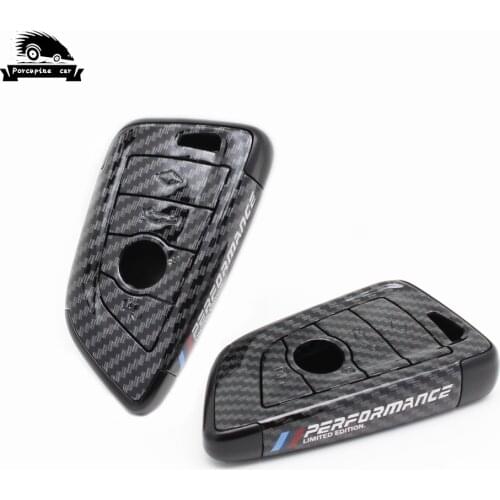 Carbon fiber Car Key Case Cover Shell Protector for BMW X1 X3 X4 X5 F15 X6 F16 G30 5 7 M5 G11 F48 F39 520 525 f30 118i 218i 320i