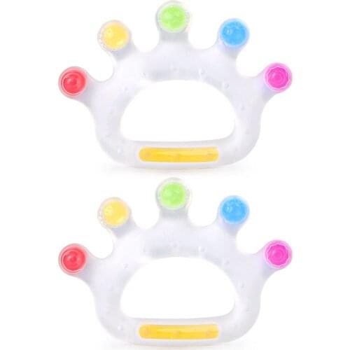 Chenkai 10pcs Silicone Crown Teether DIY Cartoon Infant Baby Pacifier Dummy Nursing Teething Jewelry Toy BPA Free