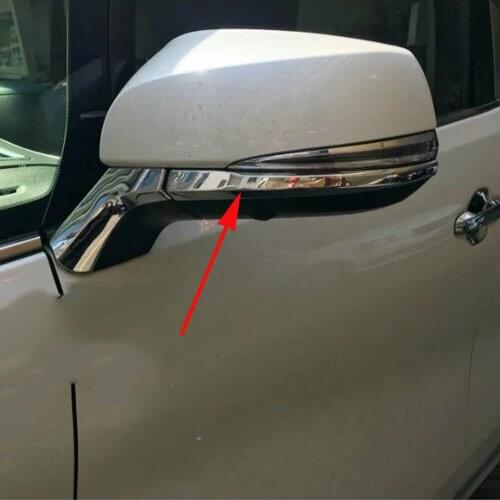 For Toyota Alphard Vellfire 2016-2019 Car Rearview Mirror Trim Covers Stickers Sequins Exterior Decoration Strips Accessories