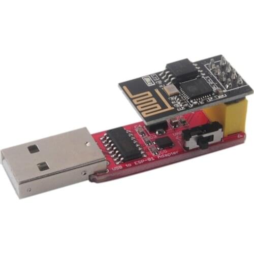 ESP-01S with USB to ESP8266 ESP-01S Wireless Wifi Adapter Module Wi-Fi CH340G 4.5-5.5V FZ2400+FZ2667