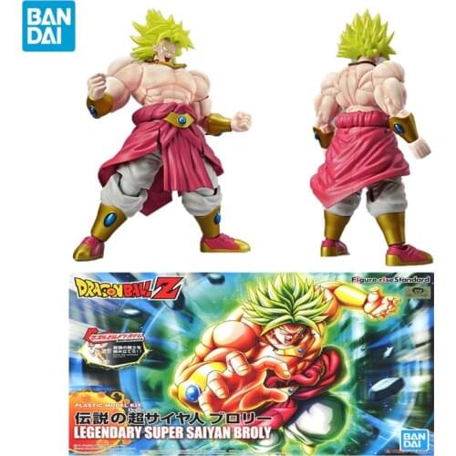 Original BANDAI Anime Figure Figure-rise Standard Dragon Ball Z Broli Anime Action Figures Assembly Toys for Children PVC 18cm