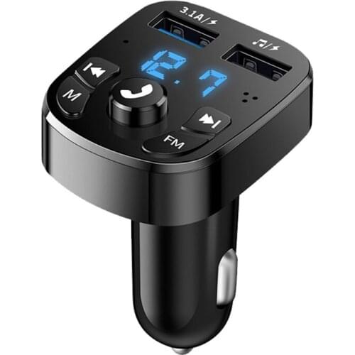 FM Transmitter Bluetooth Car Receiver Aux Handsfree MP3 Player USB Charger