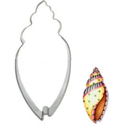 Stainless Steel Conch Patisserie Decor Tree Snowflake Molds Metal Cookie Cutter Sugarcraft Fondant Cake Tools Biscuit Mould