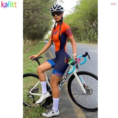 Kafitt Little Monkey,Female Cycling Suit,Skinsuit Jumpsuit,2021 Summer Womens Clothing,Overalls Short Sleeve Set 20D Gel Pad