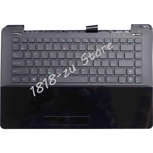 YALUZU new laptop keyboard with C shell for ASUS UX30 UX30S UX30K35A Topcase Housing Palmrest With C CASE BLACK English US Topc