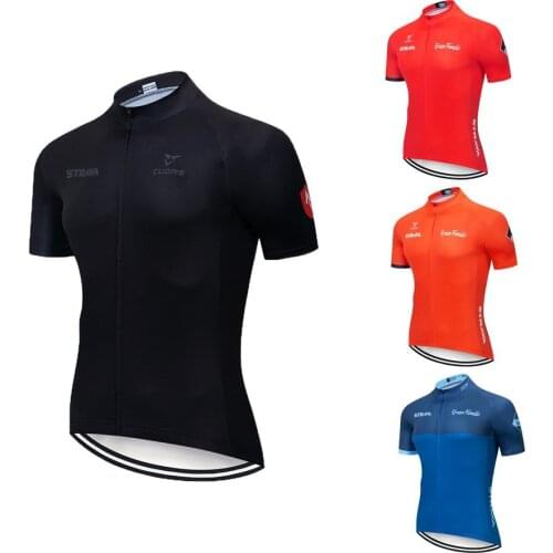 New 2021 Breathable STRAVA Black Cycling Jersey Summer Eco-Friendly Bike Clothing Road Team Bicycle Wear Shirts Camisa De Hombre