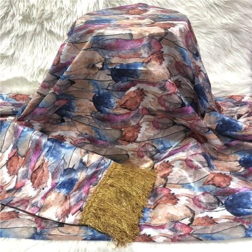 New arrival african bazin riche lace 2020 high quality bazin farbic with tassel for wedding 5 2yards/lot