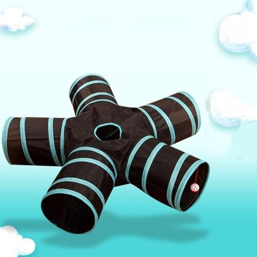 2/3/4/5 Holes Foldable Pet Cat Tunnel Pet Cat Training Toy for Cat Rabbit Animal Play Tunnel Tube Cat Play Tent Nest Toys