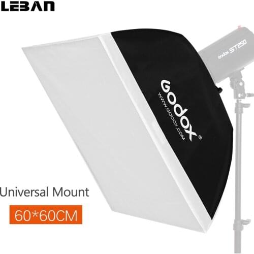 Godox 24"x24" 60x60cm Photo Studio Softbox Soft Box with Universal Mount for Studio Flash Strobe