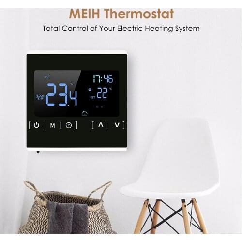Smart Water Heating Thermoregulator LCD Touch Screen Thermostat Electric Floor Heating System Temperature Controller AC85-240V