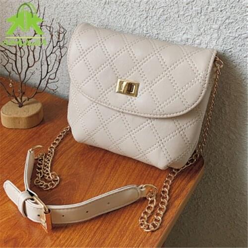 Fashion Trend Womens Crossbody Bags 2021 Luxury High Quality Chain Shoulder Bags Simple Diamond Lattice Casual Messenger Bags