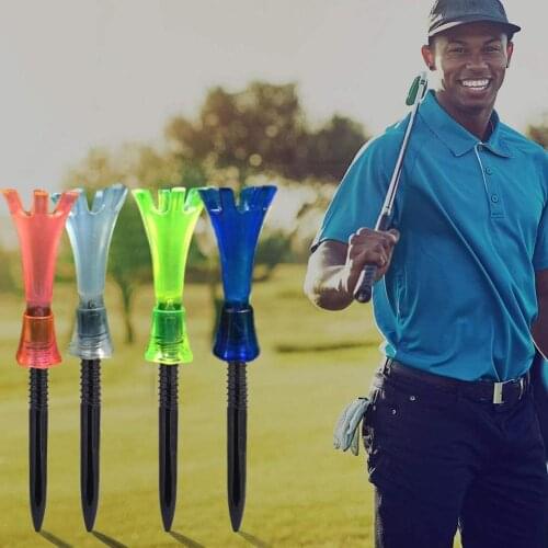 1 Pcs 80mm Adjustable Golf Plastic Tees Golf Ball Holder Tees Step Rotatable Golfer Tool Golf Training/practice Down Limite L5L5