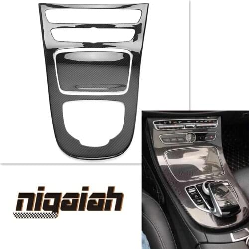 2pcs Carbon Fiber Central control patch Car Accessories Decoration For Mercedes Benz E-Class CXW W213