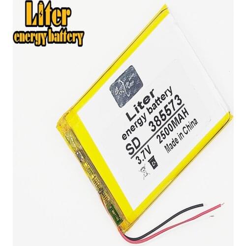 3 line 385573 3.7V 2500mAh Polymer Li-ion Battery For mobile electronic part DIY