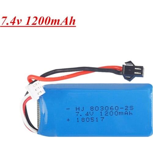 7.4V 1200mAh 2S Lipo Battery for H26 H26C H26W H26D H26HW RC helicopter Quadcopter Drone spare parts 7.4V 803060 Battery