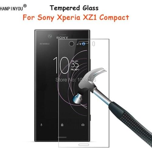 For Sony Xperia XZ1 Compact 4.6" Tempered Glass Screen Protector Ultra Thin Explosion-proof Protective Film Guard + Cleaning Kit