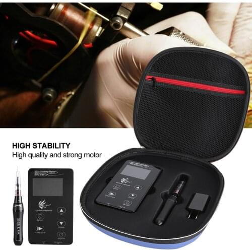 Electric Microblading Pen With Panel Controller Professional Wireless Electric Skin Care Kit Tools Eyebrow Lip Tattoo Machine US