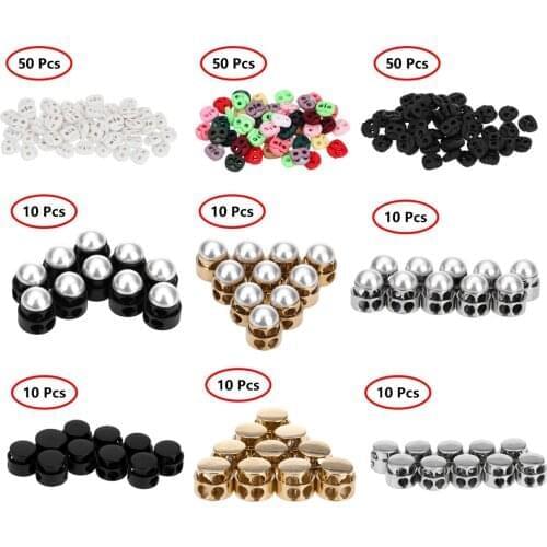 10/50Pcs Cord Lock Plastic Stopper Cord Ends Toggles Clip Buckle Portable Attachments Straps Buckles for Luggage Backpack Bags