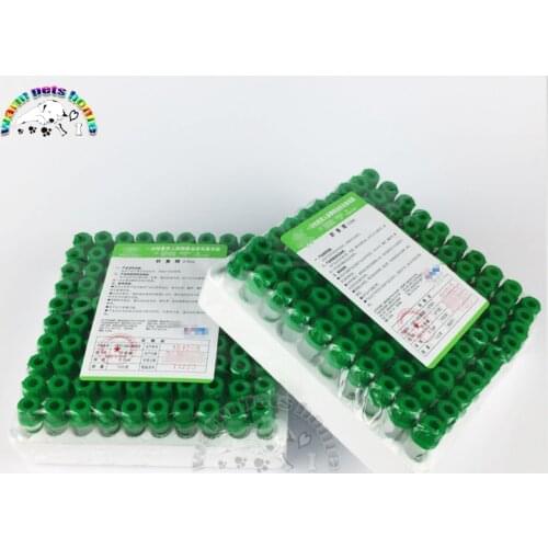 Heparin Tube Lithium Heparin and Sodium Heparin Disposable Blood Collection Tube Veterinary Supplies