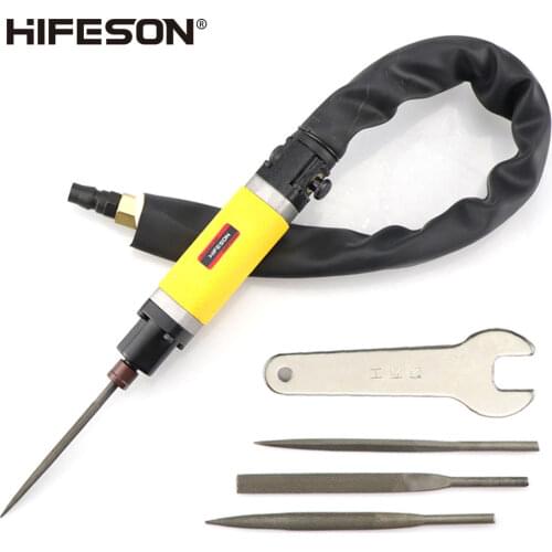 HIFESON Air file Pneumatic Grinder Press Bullet File Reciprocating File Saw File Dual-purpose Trimming Air Saw