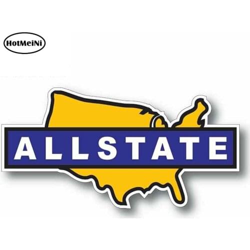 HotMeiNi 13cm X 6.4cm For Allstate Trailer Novelty Fine Decal Suitable For VAN SUV Waterproof Car Truck Pinup Graffiti Sticker