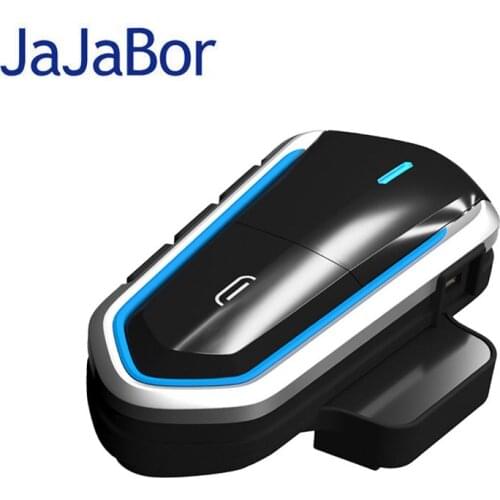 JaJaBor Motorcycle Helmet Bluetooth Headset Waterproof IP54 Wireless Headphone with FM Radio Moto Headset Bluetooth 4.1