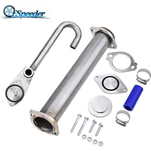 ESPEEDER EGR Valve Replacement Pipe Kit For Ford 6.0L Diesel Powerstroke/03-07 Diesel Egr Delete Kits Exhaust System