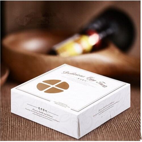 Bakery Packaging Egg Tart box Portuguese egg tarts box cake cupcake muffin biscuit box 20 pcs(Lot)