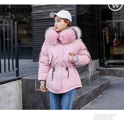 Lanxirui Women's Parkas With Fur