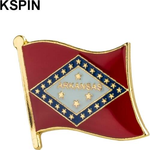 Metal Badge USA American State Flag Pin Lapel Pin Brooch for Women/Man Clothing 10pcs XY0186