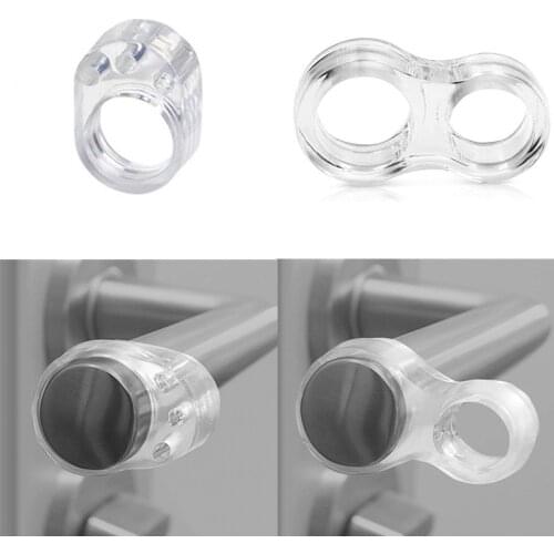2 Types Door Stop Transparent Door Handle Buffer Baby Safety Children Protection Wall And Furniture door stopper Kitchen Bedroom