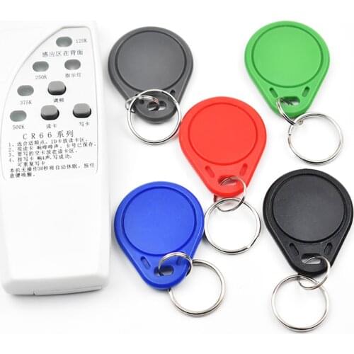 RFID Copier Duplicator Cloner ID EM EM4305 T5577 Reader Writer+ 5pcs EM4305 T5577 Writable Keyfob