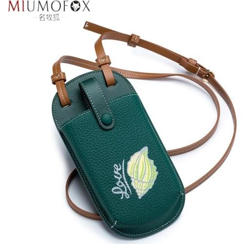Luxury Brand Mini Handbag Womens Excellent Natural Leather Small Shoulder Bag Wallet Women Crossbody Cellphone Pouch for iPhone