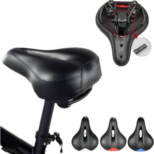 Bicycle Saddles Wide Bicycle Seat Cycling Saddle Comfortable Seat Mountain Bike Sponge Big Cushion Ride Bicycle Parts