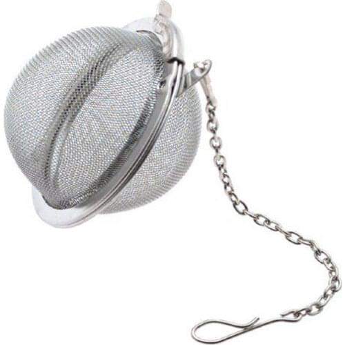 2pcs Stainless Steel Teapot Tea Strainer Ball Shape Mesh Tea Infuser Filter Reusable Tea Bag Spice Tea Tool Accessories
