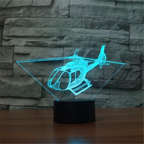 [Seven Neon]free Shipping parrot shape Acrylic 7Colors Desk Lamp 3D Lamp Novelty gift Led Night Light Millennium Falcon Light