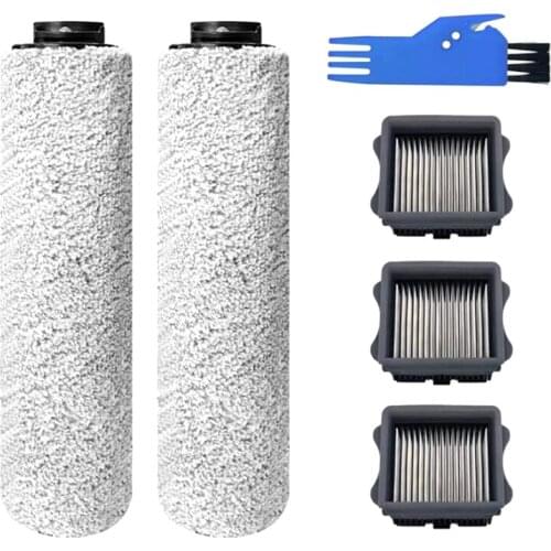 Replacement Brush Roller and Vacuum Filter for Tineco IFloor 3/IFloor One S3 Cordless Wet Dry Vacuum Cleaner