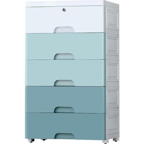 Drawer-type Receipt Cabinet Childrens Wardrobe Storage Cabinet Baby Toy Tidy Box Baby Five-bucket Cabinet