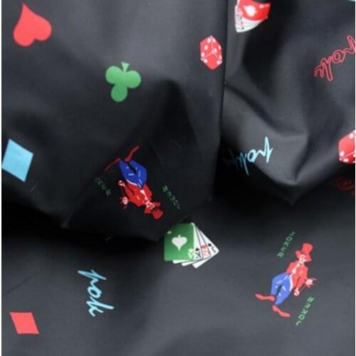 Pretty 50x140cm Cartoon Poker Printed Polyester Lining Fabric