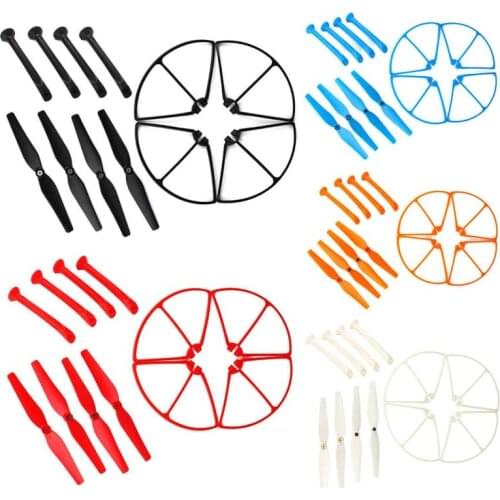 Syma X8C/W/G Spare Parts Set 4×Propeller + 4×Landing Gear + 4×Protect Ring