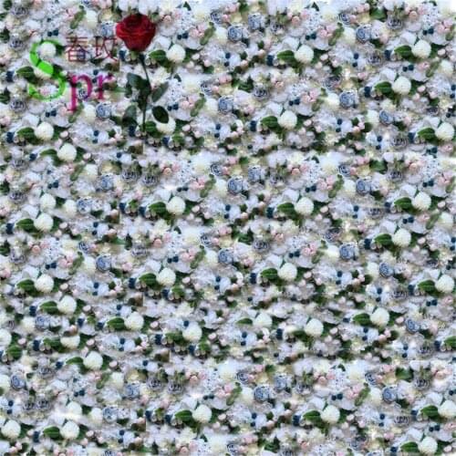 SPR Good Price Cheap of Wedding Decoration Hydrangea With Rose Artificial Silk Flower Wall