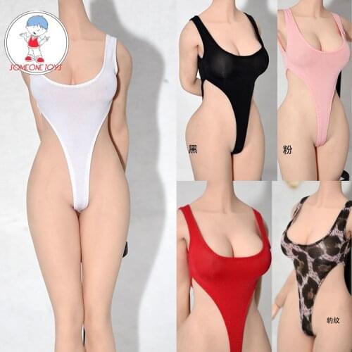 In Stock 1/6 Female Clothing sexy sling swimsuit bikini for 12 inches suit S38 S39 S42 S43 Large breast body figures DIY dolls