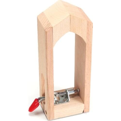 DONYAMY 1PCS Beech Leather Retaining Clip Wood Tools for DIY Sewing Stitching Lacing Treatments Crafts