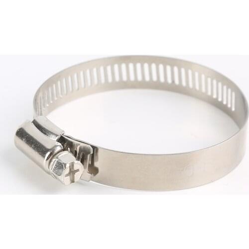 10pcs/lot Big American Stainless Steel Clamp Hose Clamp Pipe Clamp Half-steel 12.7 Wide Cross Screw Tube Clip Pipe Clamp