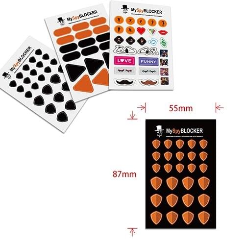 4 Pcs/Set Webcam Cover Privacy Creative Paste Removable Privacy Stickers for Electronics