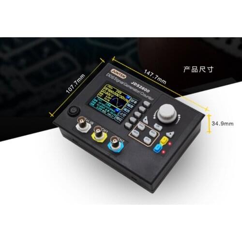 60MHz DDS Dual-Channel signal generator Source Arbitrary Waveform Pulse Sweep Counter Frequency meter 2.4" TFT color LCD display