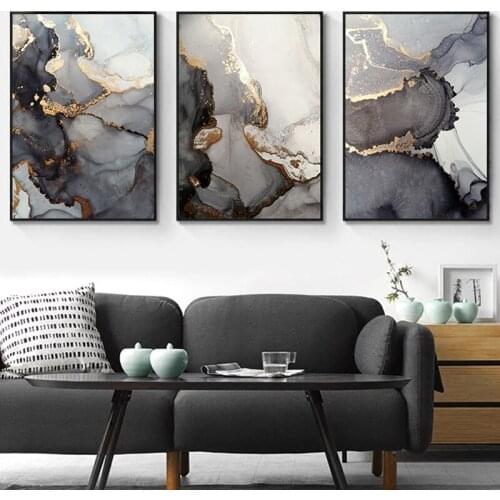 Abstract Marble Poster Canvas Art Painting Nordic Wall Art Modern watercolor Home Decor Poster and Print for Living Room Design