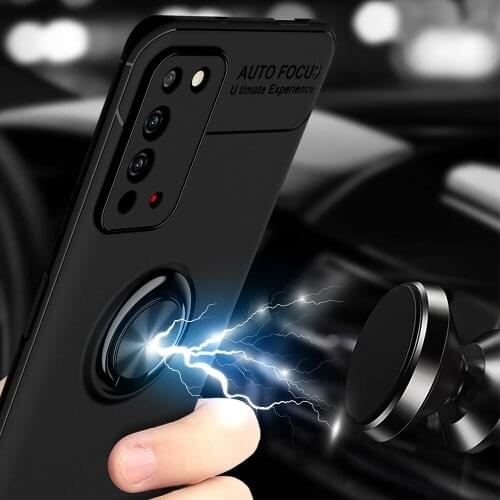 Honor X10 Finger Ring stand case for Huawei Honor X10 Case Cover Car Holder Stand Silicone Cover for Honor X 10 Capa